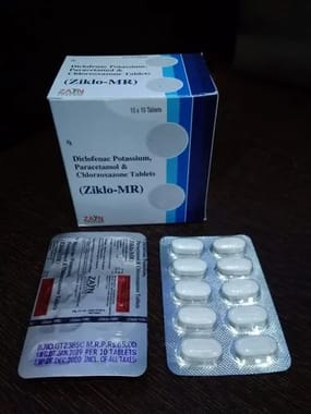 Allopathic Diclofenac Paracetamol Chlorzoxazone Tablets