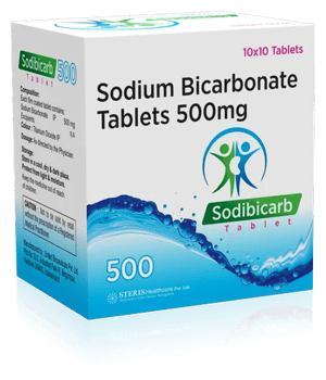 Sodibicard Sodium Bicarbonate Tablet, Prescription, Steris Healthcare