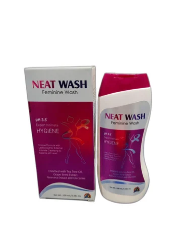 NEAT WASH feminine Wash, Plastic Box in Carton, Packaging Size: 100ml