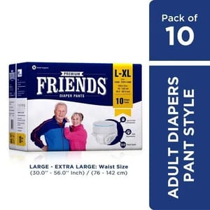 Pull Ups FRIENDS ADULT DIAPER PANTS(PREMIUM)-LARGE