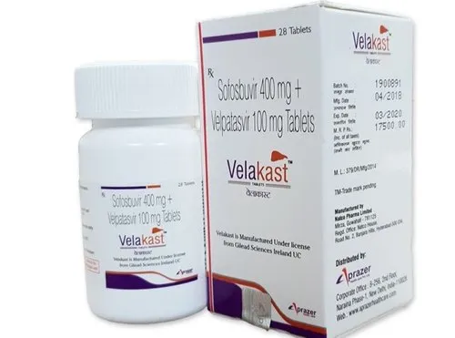 400mg And 100mg Velakast Tablet Sofosbuvir Velpatasvir