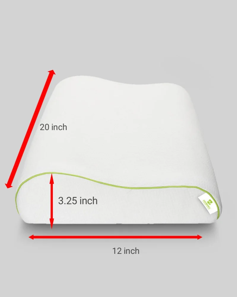 Happinzo White New Kids Contour Pillow, For Home