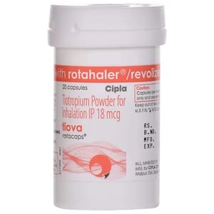 Tiotropium (18mcg) Tiova Rotacap Capsule, Packaging Type: Rotapas, Packaging Size: 30 Capsules