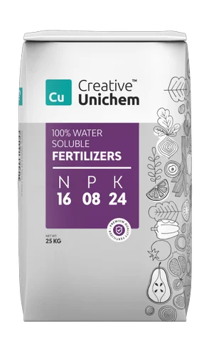 Chemical Grade Npk 16 08 24 Water Soluble Fertilizer, Target Crops: Vegetables, Packaging Size: 25 kg