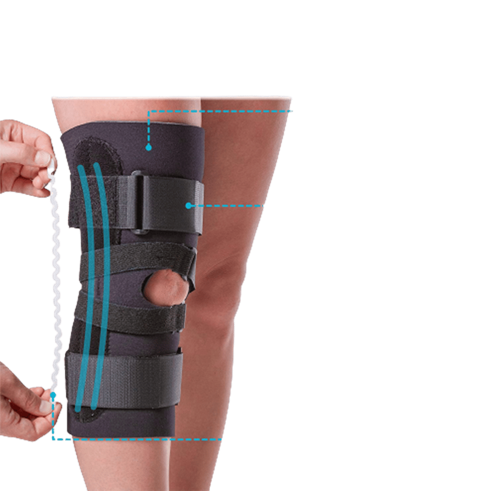 Hinged Braces Osteoarthritis Knee Brace , Knee Support With Hing Hot Selling Knee Support