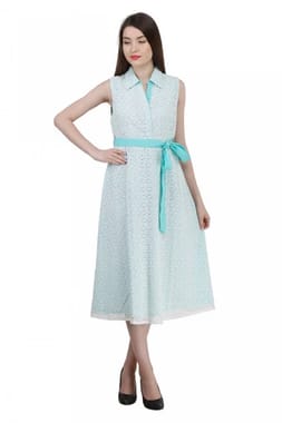 Crafted With Fine Luxury Fabric Embroidered Floral Pattern Embroidered Floral Summer Long Dress