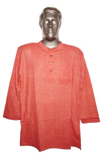 Plain Mens Khadi Kurta, Size: 44