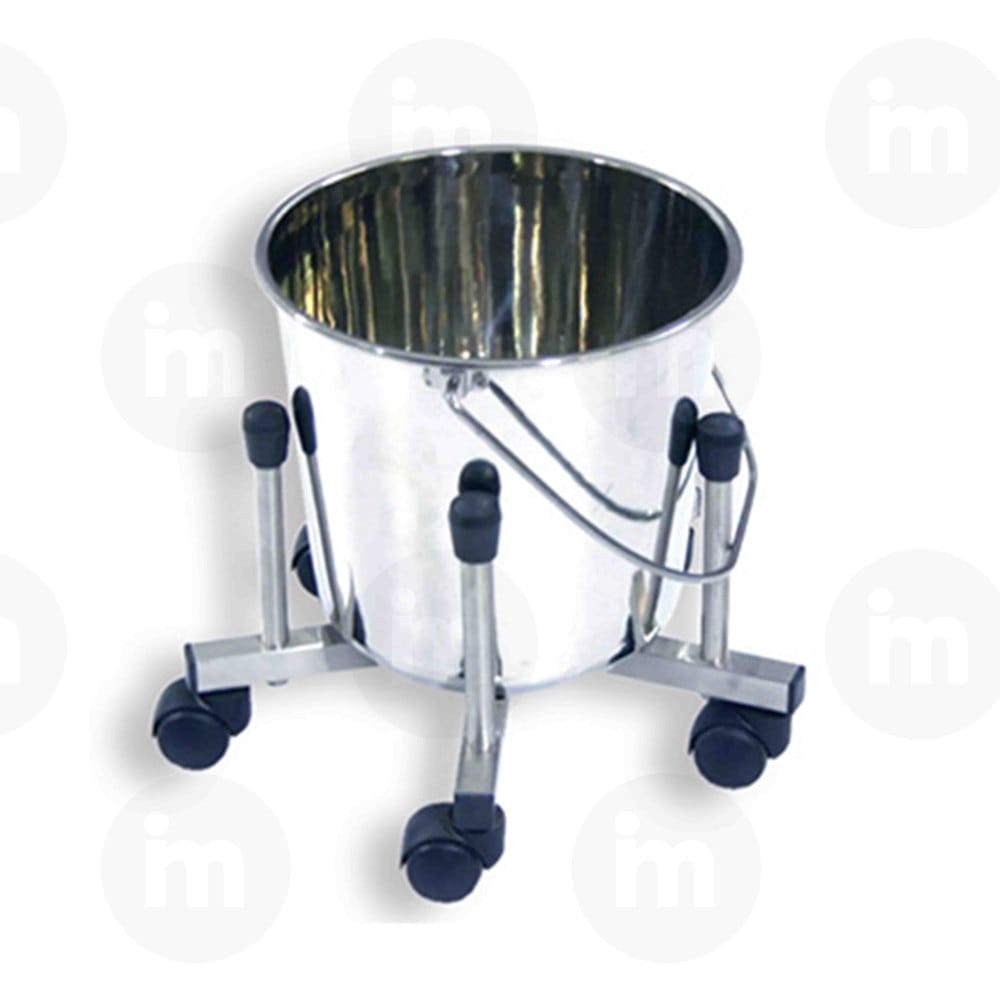 Mirror Polished Stainless Steel Kick Bucket, For Hospital