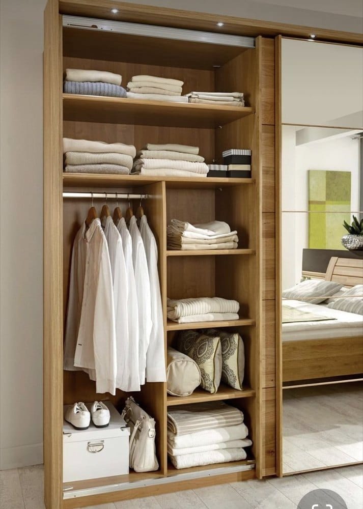 Plywood Hinged Wardrobe, With Locker