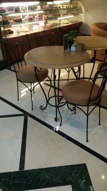 Seerath handicrafts Black Dining Table Set 2seater