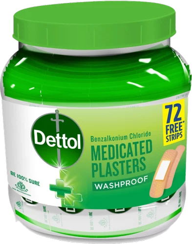 Dettol Medicated Plasters, 100pcs