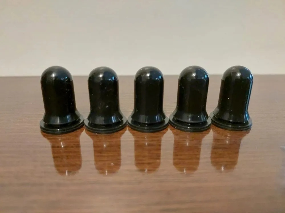 Round Black Silicon Rubber Teats