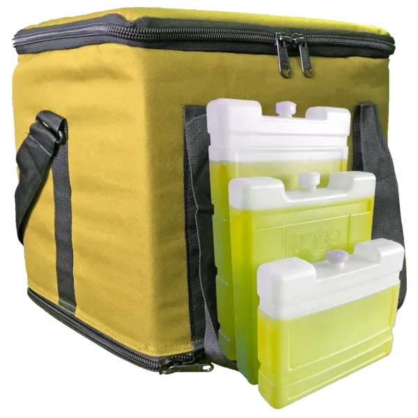 Polyester Yellow Insulated Carry Bag