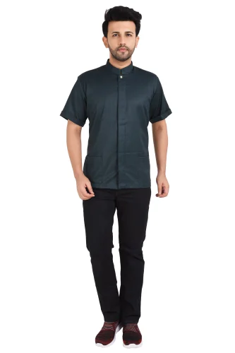 Green Pure Cotton Nurse Uniform for Hospital Wear