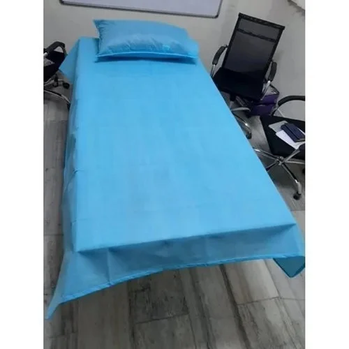 Blue Disposable Non Woven Hospital Bed Sheet