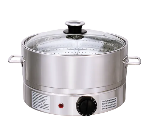 Pradeep Stainless Steel Electrical Steamer, 230 V, Capacity: 4-12 Ltr