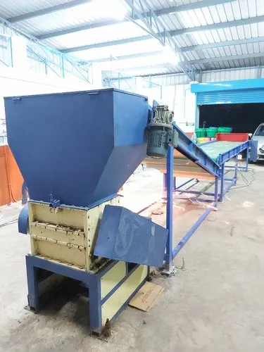 120 W Municipal Solid Waste Single Shaft Shredder Cum Pulverizer