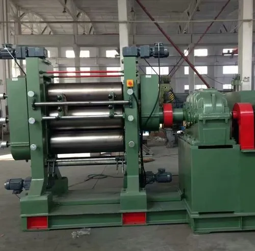 18" x 54" Three Roll Rubber Calender Machine, 100 HP