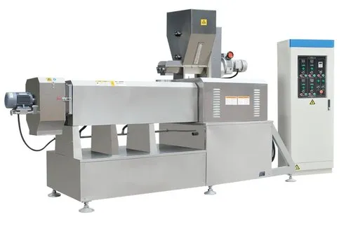 Puff Twin Screw Food extruder machine, For Industrial, Capacity: 100-200kg Per Hour