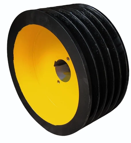 HI Tech Cast Iron V Belt Pulley, For Double Beam Crane, Capacity: 2 ton