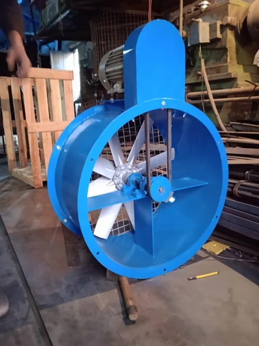 0.50 HP - 50 HP Cast Iron Belt Drive Axial Flow Fans, Impeller Size: 300mm - 1600mm, Capacity: 40,000 Cfm