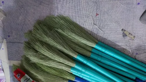 Plastic Sky Blue Broom