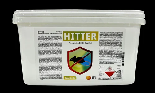 UPL Hitter Rodenticide, 3 kg, Flocoumafen 0.005% Block Bait