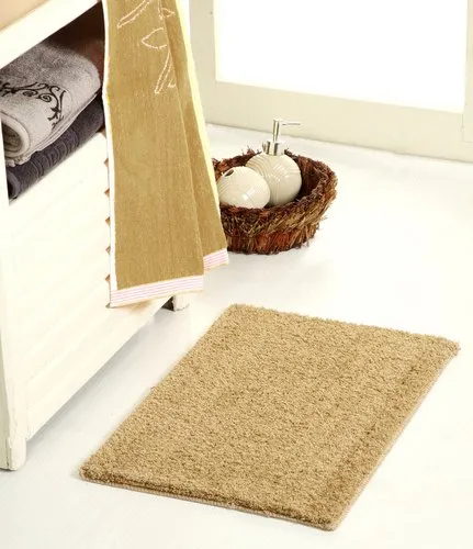 ENYRA Microfiber Green Bathroom Floor Mat, Mat Size: 40x60 CM, Size: 40CM X 60CM