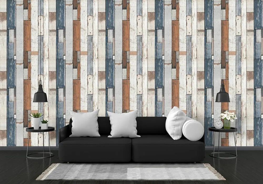 Vinyl Tile Printed Designer Wallpaper For Home,Hotel, Size: 57 Square Feet