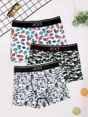 Nylon Printed Medium Men Underwear, Type: Trunks