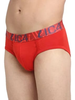 B-209 Red Men Cotton Plain Brief