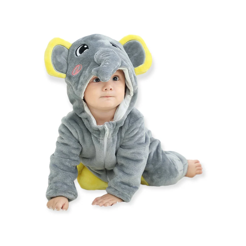 Elephant Animal Theme Baby Romper or Jumpsuit / Boy or Girl Both Use