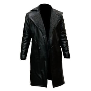 Men Genuine Lambskin Pure Leather Trench Coat