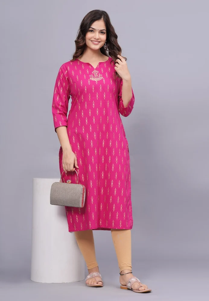 Cotton Embroidered Kurti, Party Wear