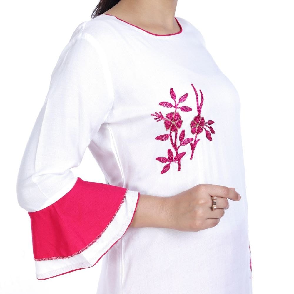 Janki Textorium Jaipuri Design Embroidered Women Kurta