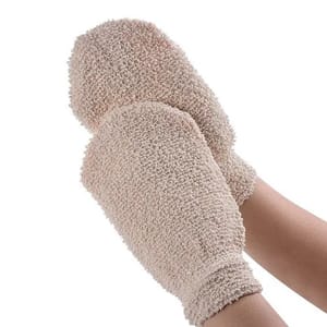 Reusable Skin Exfoliator Scrubber Mitt Gloves for Bath