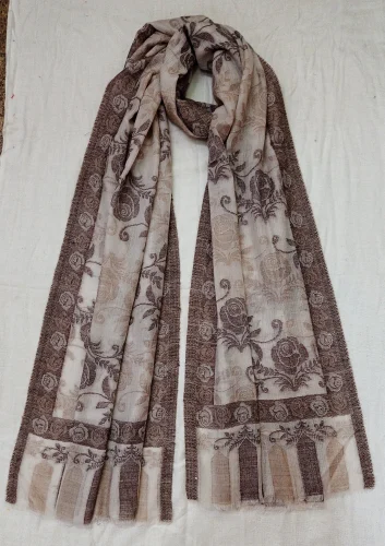 Sam Inc Female 100% Wool Printed Fancy Shawls, 70x200cm