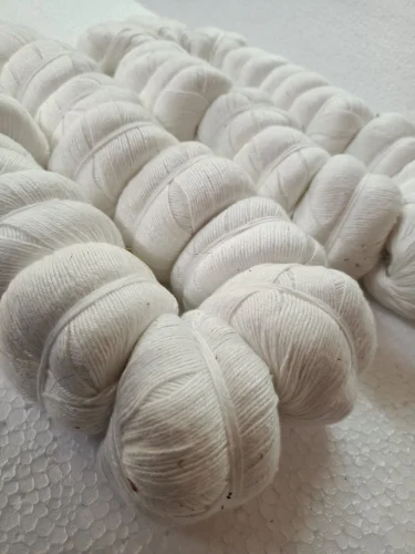 Custom made natural aloe vera yarn in count 20/ 2 NM ideal for textile artists