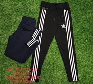 Black Casual Wear KIDS 4 WAY LYCRA TRACKPANT