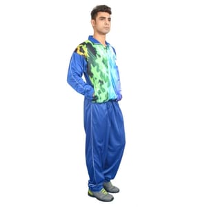 Blue Full Sleeve Sublimated Track Suit, Size: XL