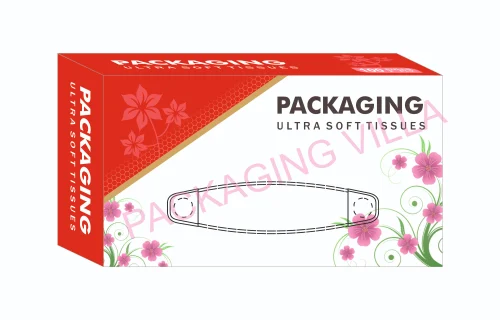 Facial Tissue Packaging Box, 15X7X4 cm (LXWXH)