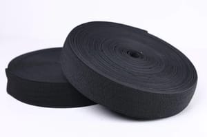 Polyester Black Waistband Elastic Tape, For Belt, Size: 2 inch