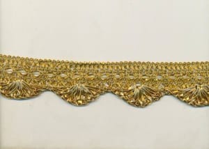 Golden metalic Zari Lace, For Garments