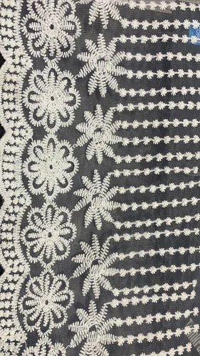 Net Embroidery Palla Lace, For Garment