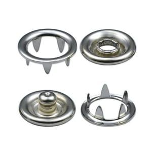 Stainless Steel Ring Snap Button, Size/Dimension: 16, 18 Line