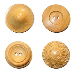 Wood Wooden Button