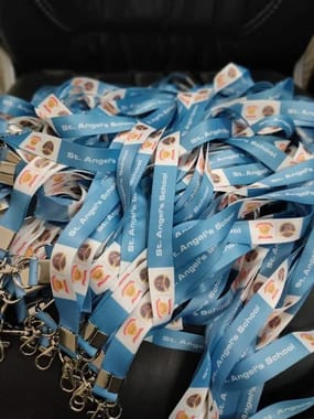 Satin Digital Printed Lanyards, For Id Cards And Events, 0.75 inch