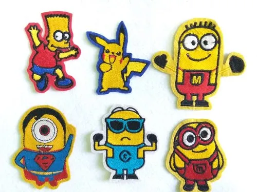 Custom felt Minion Embroidery Stickers