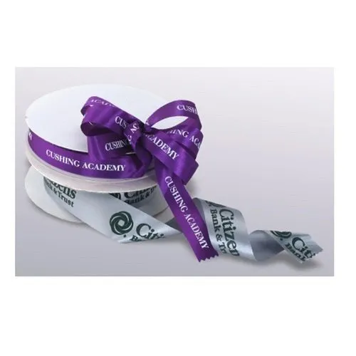 Purple Printed Satin Ribbon, Packaging Type: Roll