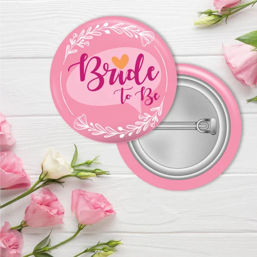 Bride to be - Pink Wedding Badge